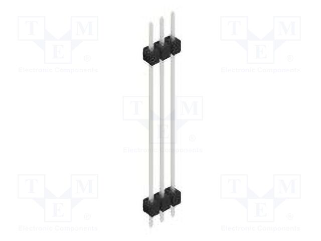 Connector: pin strips; pin header; male; PIN: 3; 2.54mm; THT; 1x3