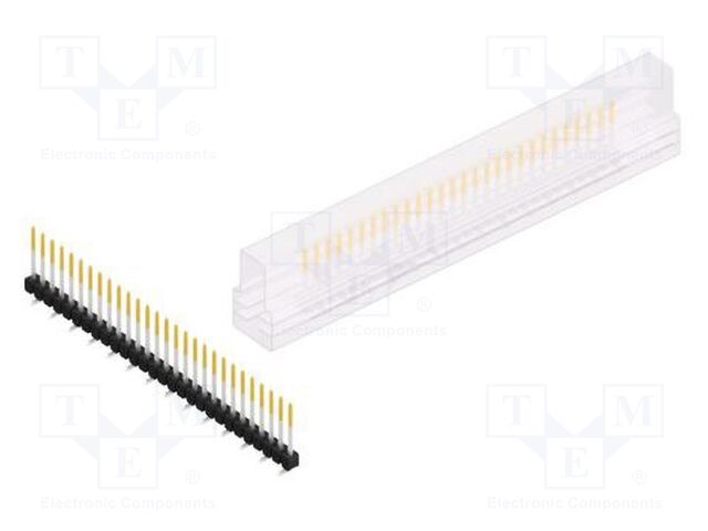 Connector: pin strips; pin header; male; PIN: 28; 2.54mm; SMT; 1x28