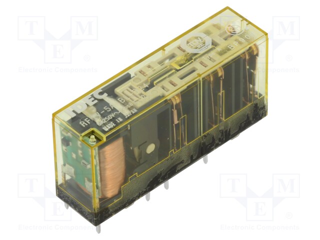 Relay: electromagnetic; NC + NO x5; Ucoil: 24VDC; 6A/250VAC; 23g