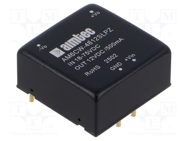 Converter: DC/DC; Protection: short circuit protection SCP