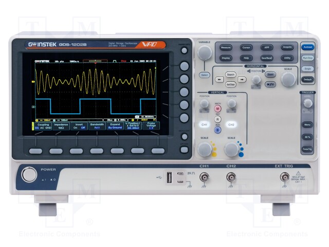Oscilloscope: digital; Band: ≤200MHz; Channels: 2; 10Mpts; 1Gsps