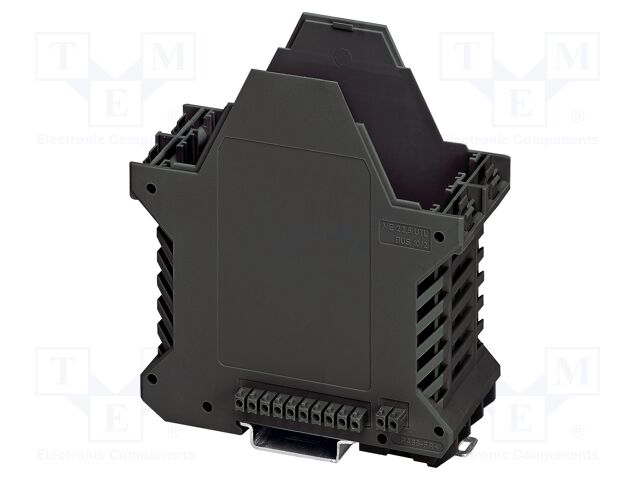 Enclosure base; with FE contact,with terminals; black; UL94V-0