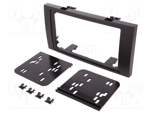 Radio mounting frame; Ford; 2 DIN; black