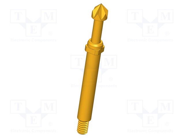 Test needle; Operational spring compression: 4mm; 5A; Ø: 3mm; 1.5N
