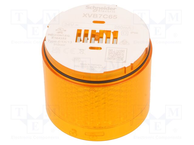Module: light signaller; orange; LED; 24VDC; 24VAC; IP66