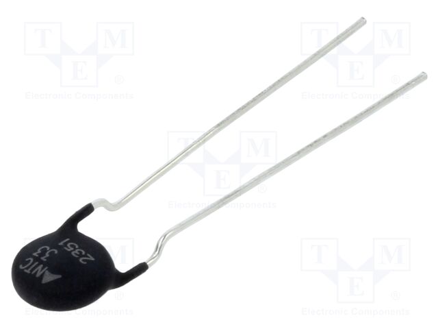 NTC thermistor; 33Ω; Pitch: 5mm