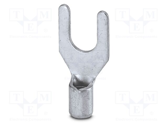 Non-insulated; Body: silver; Tip: fork
