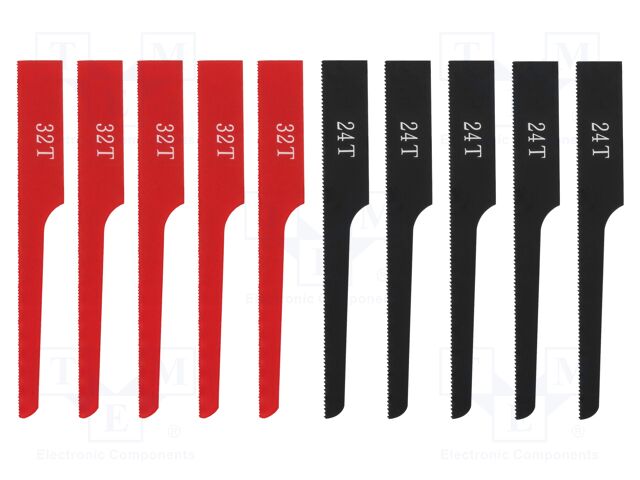 Reciprocating saw; 95mm; 10pcs; Accessories: blades