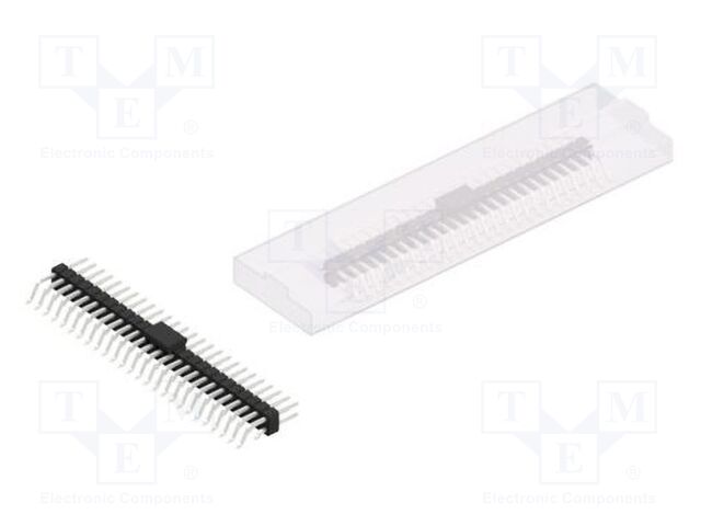 Connector: pin strips; pin header; male; PIN: 52; 2.54mm; SMT; 2x26