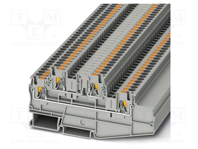 Splice terminal: rail; PT; PA; L: 54.5mm; terminals: 4; W: 6.2mm