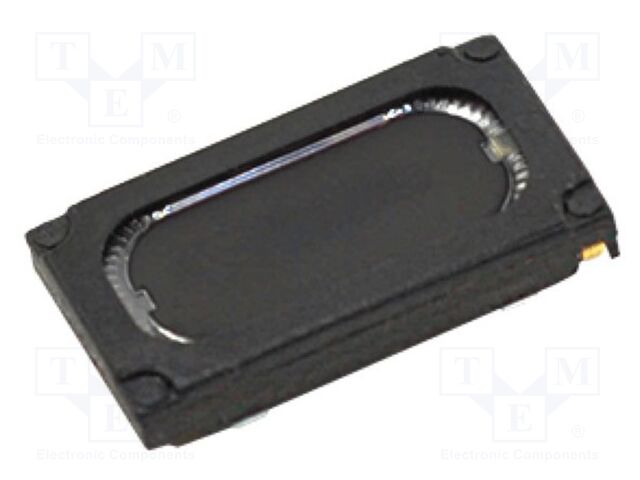 Loudspeaker; miniature; 800mW; 8Ω; 16x9x3mm; 10kHz; PEEK