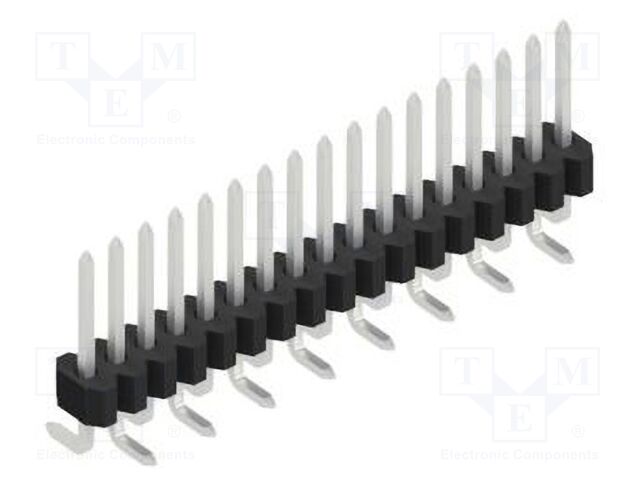 Connector: pin strips; pin header; male; PIN: 17; 1.27mm; SMT; 1x17