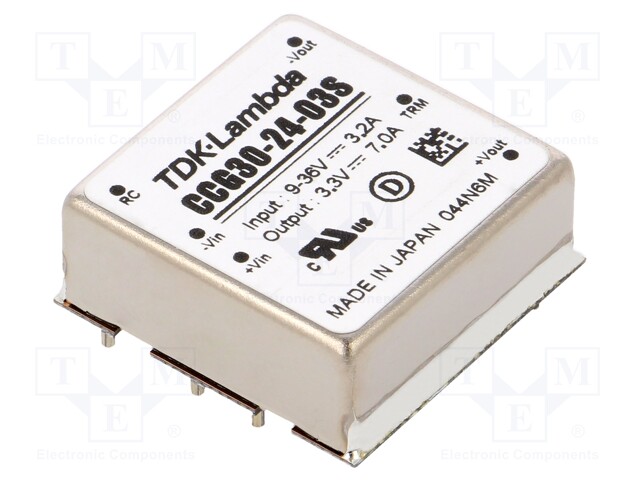 Converter: DC/DC; 23.1W; Uin: 9÷36V; 3.3VDC; Iout: 7A; 20g