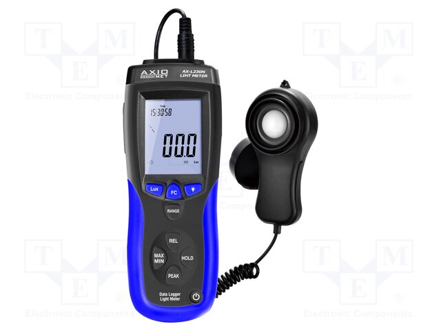 Light meter; 41segm; 40/400/4k/40k/400klx,40/400/4k/40kFc; 280g