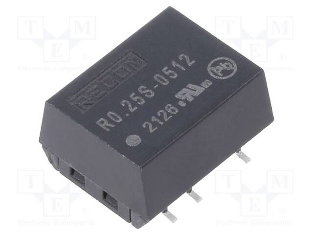Converter: DC/DC; 0.25W; Uin: 4.5÷5.5V; Uout: 12VDC; Iout: 21mA; SMD
