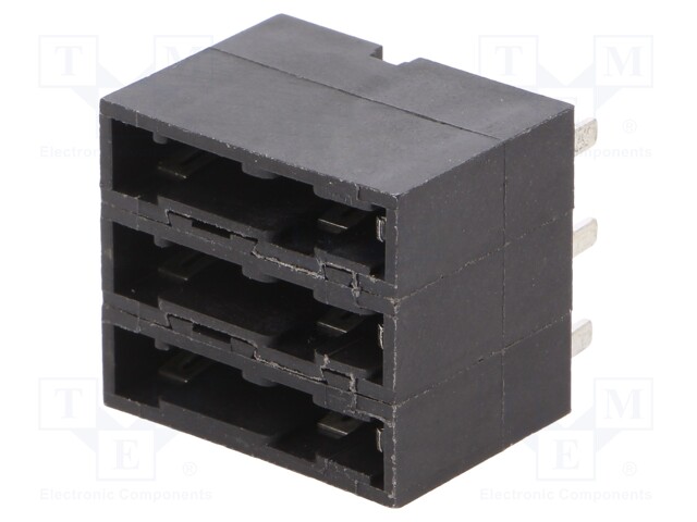 Fuse holder; Mounting: PCB; 15A; Mat: thermoplastic; UL94V-0