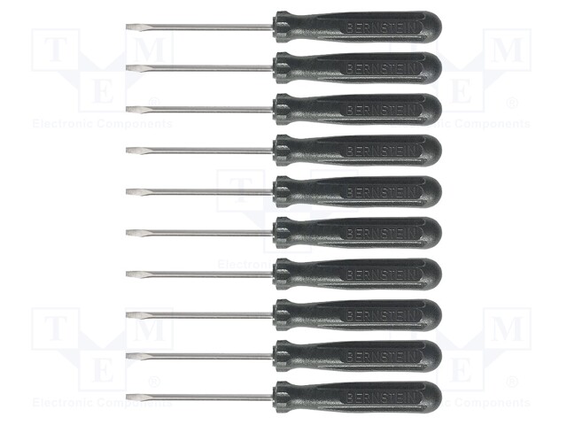 Kit: screwdrivers; Pcs: 10; slot