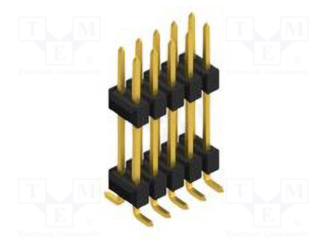 Connector: pin strips; pin header; male; PIN: 10; 2.54mm; SMT; 2x5