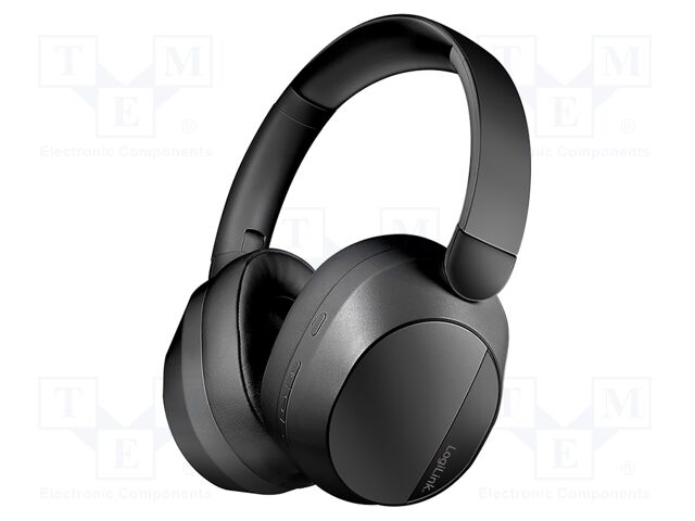 Headphones; black; Jack 3,5mm,USB C socket; wireless; 10m; 32Ω