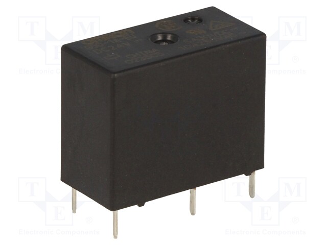 Relay: electromagnetic; SPST-NO; Ucoil: 24VDC; 10A/250VAC; 200mW