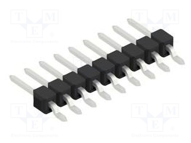 Connector: pin strips; pin header; male; PIN: 9; 2.54mm; SMT; 1x9