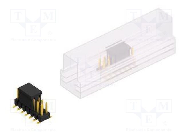 Connector: pin strips; pin header; male; PIN: 14; 2.54mm; SMT; 2x7