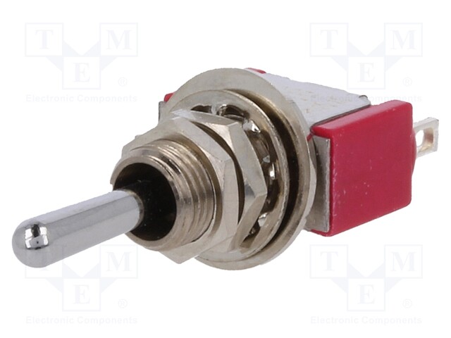 Switch: toggle; Pos: 3; SP3T; (ON)-OFF-(ON); 2A/250VAC; 5A/28VDC