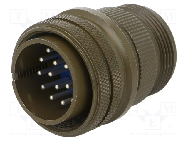 Connector: circular; Series: 97; plug; male; PIN: 17; silver plated