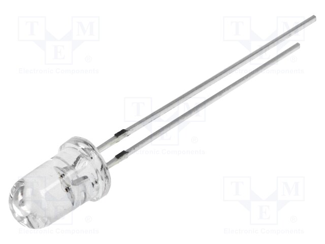 LED; 5mm; bipolar; orange; 4200÷5800mcd; 15°; Front: convex