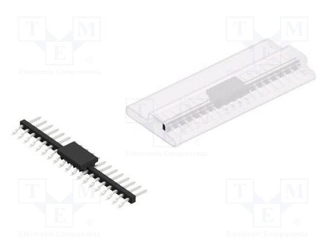 Connector: pin strips; pin header; male; PIN: 19; 2mm; SMT; 1x19