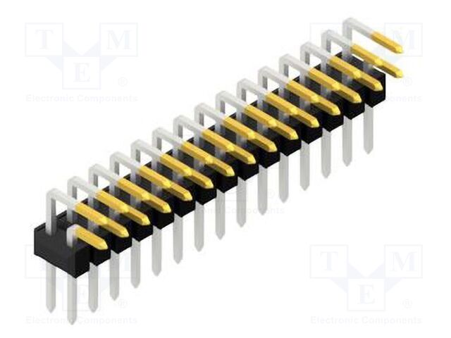 Connector: pin strips; pin header; male; PIN: 30; 2.54mm; THT; 2x15