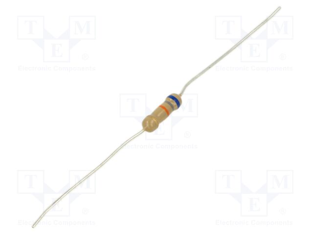 Resistor: carbon film; THT; 68kΩ; 500mW; ±5%; Ø3x9mm; axial
