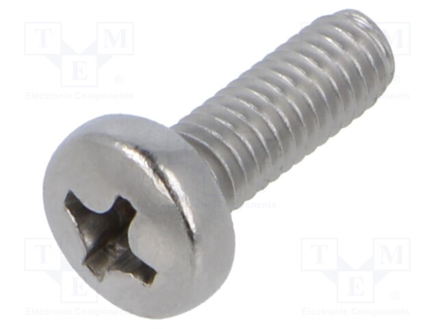 Screw; M4x12; Head: cheese head; Phillips; PH2; A2 stainless steel