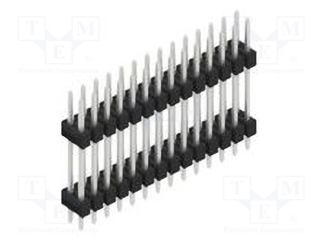 Connector: pin strips; pin header; male; PIN: 28; 2.54mm; THT; 2x14