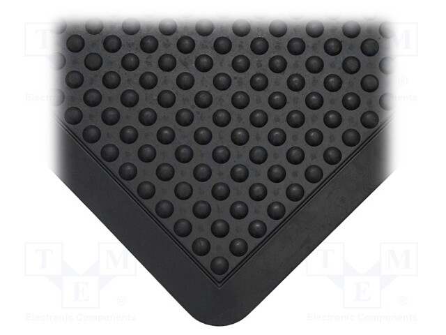 Anti fatigue mat; Width: 0.9m; L: 1.2m; Mat: rubber; Colour: black
