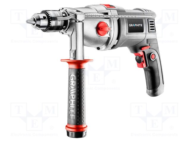 Percussion drill; electric; 13mm; 1.05kW; 230VAC; 1100rpm,3000rpm