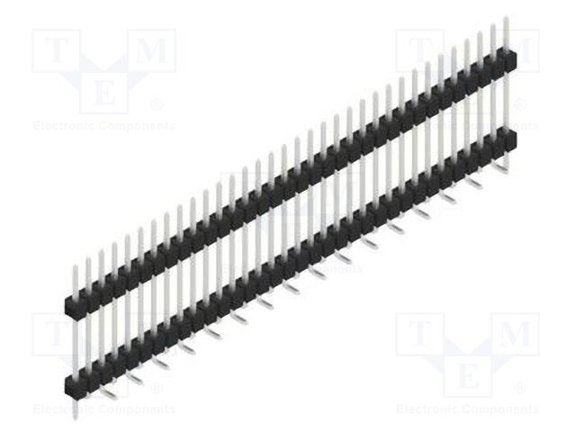 Connector: pin strips; pin header; male; PIN: 34; 2.54mm; SMT; 1x34