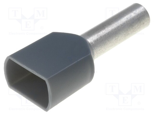 Bootlace ferrule; insulated,double; copper; Insulation: PVC; 4mm2