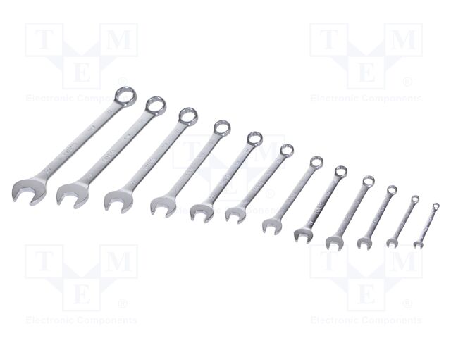 Tools set: keys; combination spanner; 12pcs.