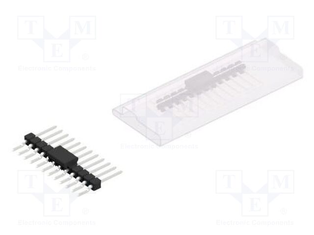 Connector: pin strips; pin header; male; PIN: 12; 2.54mm; SMT; 1x12
