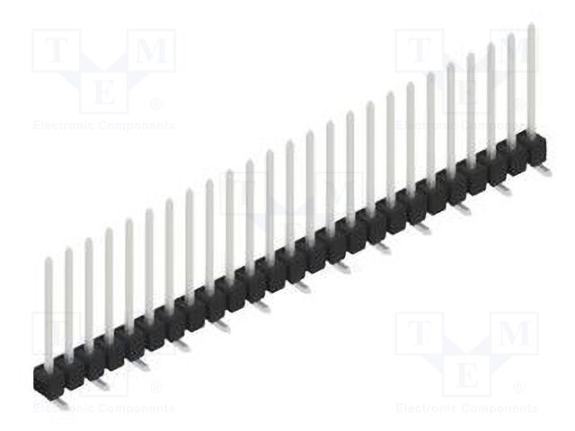 Connector: pin strips; pin header; male; PIN: 25; 2.54mm; SMT; 1x25