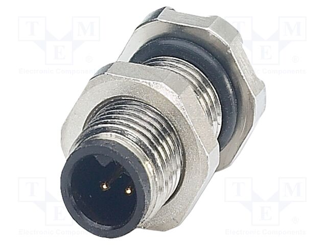 Connector: M5; socket; male; THT; PIN: 4; 1A; straight; IP67; 60V