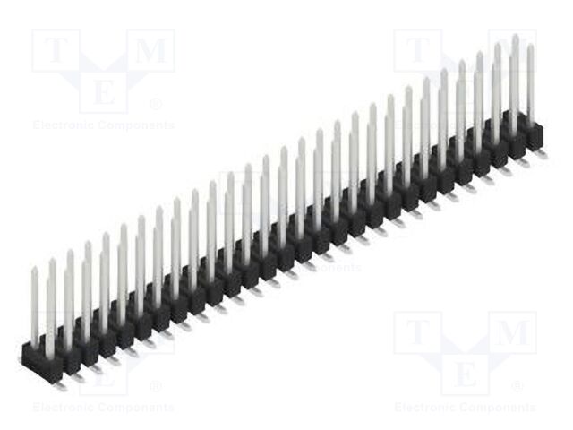 Connector: pin strips; pin header; male; PIN: 56; 2.54mm; SMT; 2x28