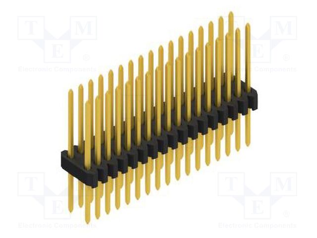 Connector: pin strips; pin header; male; PIN: 34; 1.27mm; THT; 2x17