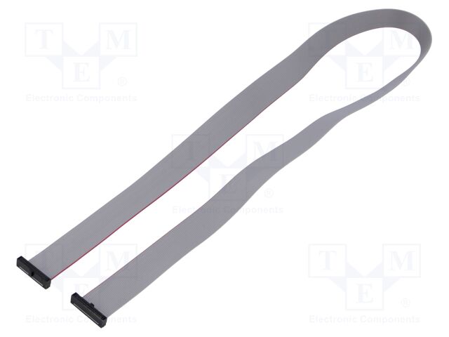 Ribbon cable with IDC connectors; Tape ph: 0.64mm; 609.6mm