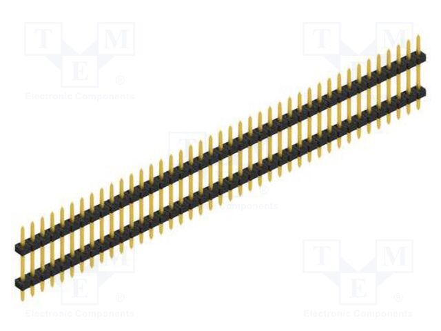 Connector: pin strips; pin header; male; PIN: 41; 2mm; THT; 1x41