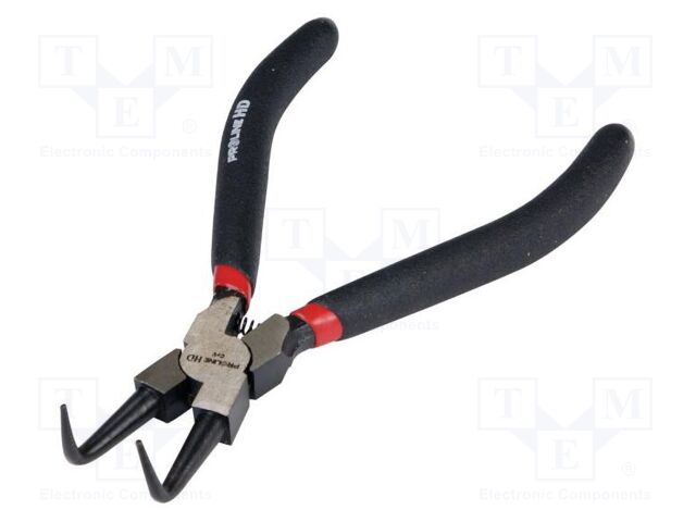 Pliers; for circlip; internal; Pliers len: 180mm; angular; HD
