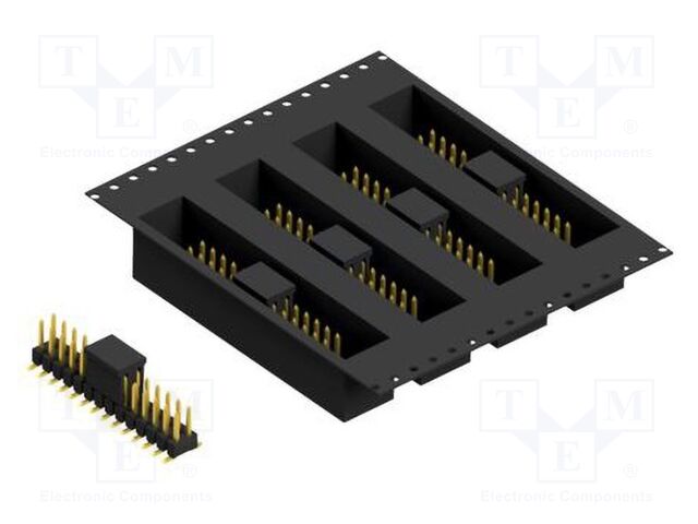 Connector: pin strips; pin header; male; PIN: 28; 2.54mm; SMT; 2x14