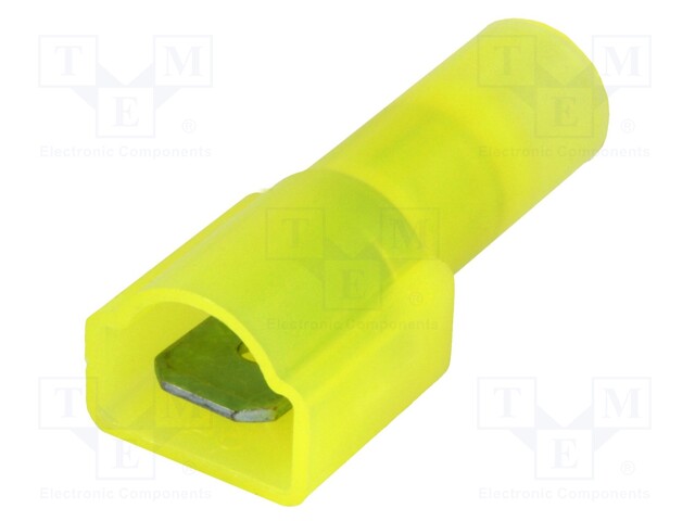 Terminal: flat; 6.35mm; 0.8mm; male; 3.3÷5mm2; crimped; insulated