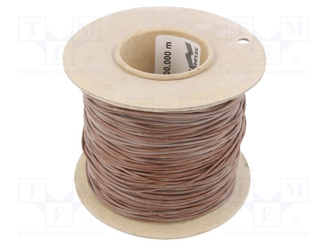 Insulating tube; Mat: silicone; brown; Øint: 1mm; Wall thick: 0.4mm
